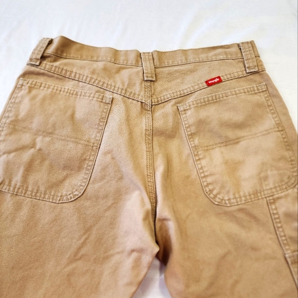 Wrangler Men's Tan Straight Leg Painter Pants, sz 32x34 - Picture 8 of 11